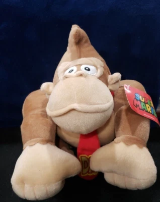 Muñeca de peluche Super Mario Brothers Donkey Kong 2016 9" nueva con etiquetas Foto 1 de 4