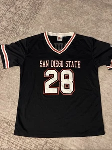 SAN DIEGO STATE MARSHALL FAULK AZTECS SDSU THROWBACK  JERSEY POLY XL - Picture 1 of 12