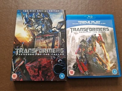 Transformers Revenge of the Fallen DVD & Dark of the Moon Blu Ray UK - Image 1 of 4
