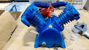 Cabezal de bomba de compresor de aire doble cilindro 175 PSI 5,5 HP usado tipo V doble etapa - Imagen 1 de 16