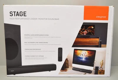 CREATIVE Stage 2.1 Kanal Soundbar mit Subwoofer Bluetooth für für TV, Computer - Bild 1 von 4