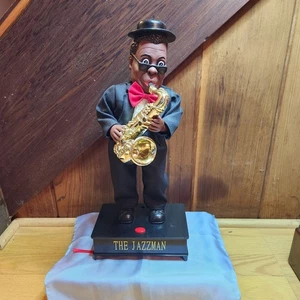 The Jazzman Dancing Swaying Saxophone Player Vintage WORKS - Picture 1 of 10