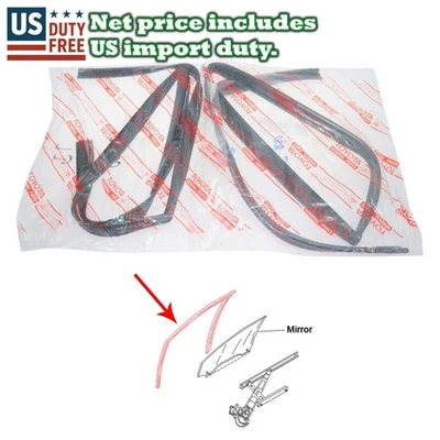 Sello de canal de funcionamiento de vidrio para puerta trasera Fit 91-01 Toyota Corolla E100 AE102 CE100 EE100 Foto 1 de 4