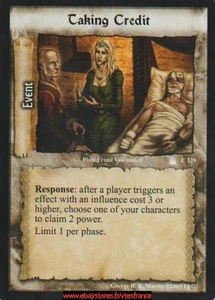 Taking Credit #129 [Reign of Kings] Game of Thrones ENG - Picture 1 of 2