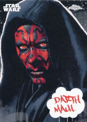 2025 Topps хромированные граффити Star Wars Darth Maul Galactic GG-9 - Изображение 1 из 2