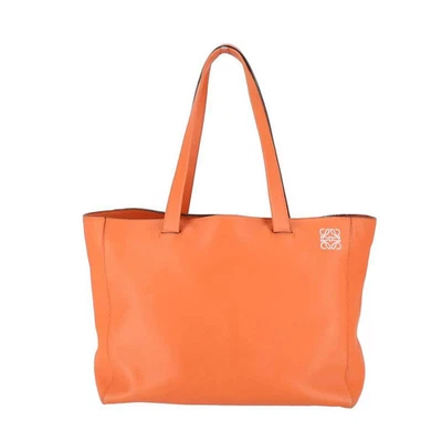 LOEWE East West Shopper Tote Bag Orange Leather - Image 1 of 4