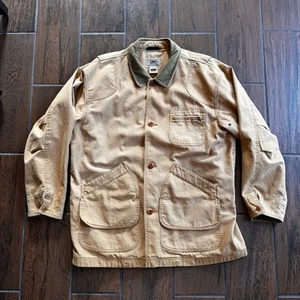 Vintage LL BEAN Field Jacket Hunting Fishing Barn Chore Canvas Coat Size XL Reg - Picture 1 of 13