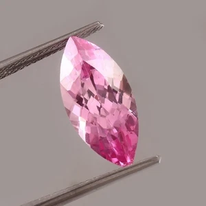 17x9 MM GIE Certified Natural Flawless Pink Sapphire Marquise Cut Loose Gemstone - Picture 1 of 4