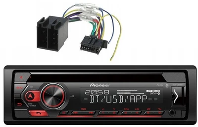 Pioneer DEH-S320BT  Autoradio mit Bluetooth CD MP3 USB AUX 4x50W - ISO Adapter - Bild 1 von 3