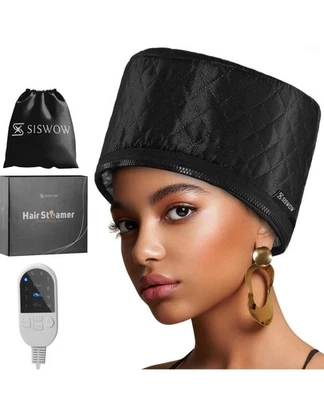 Hair Steamer for Natural Hair Home Use W/10-Level Heats up Quickly, Heat Cap for - Image 1 of 4