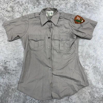 Camisa del Servicio de Parques Nacionales para Mujer 36 Caqui Manga Corta Uniforme Parche EE. UU. NPS Foto 1 de 4