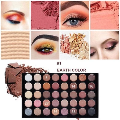 Candy Color Eye Shadow 40 Color Eyeshadow Eyeshadow Palette Earth Color ~ - Image 1 of 4