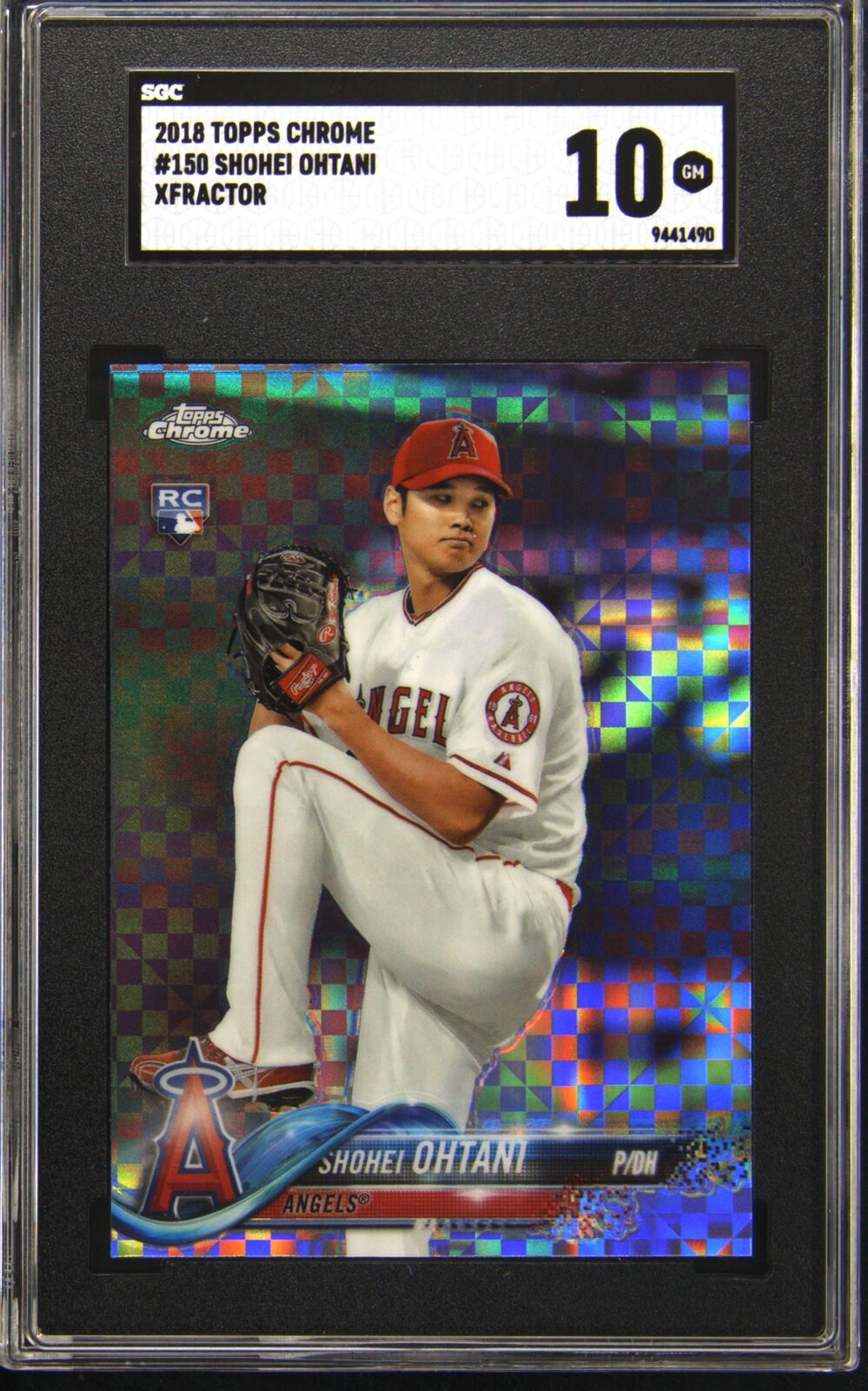 2018 Topps Chrome Shohei Ohtani #150 X-Fractor Xfractor Rookie SGC 10 Gem Mint