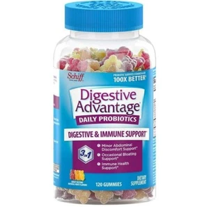 Schiff Digestive Advantage Daily Probiotic Gummies, 120 ct  FAST SHIP - Picture 1 of 3