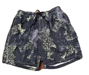 Champion Men's XXL 36" Black Grey Yellow Camo Design Swim Trunks - Picture 1 of 7