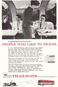 1961 Trailways: People Who Like to Travel Vintage Print Ad - Bild 1 von 1