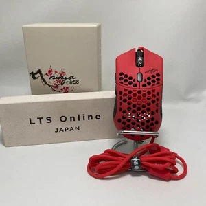 Finalmouse Air58 Ninja Gaming Mouse - Cherry Blossom Red Working Japan In-stock - Afbeelding 1 van 10
