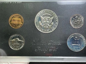 🇺🇸 1968 S Proof Set ORIGINAL MINT HOLDER with 40% Silver GEM PROOF UNC - Picture 1 of 7