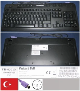 Keyboard qwerty Turkish Packard Bell 6301N 6960800429 Port Ps/2 - Picture 1 of 1