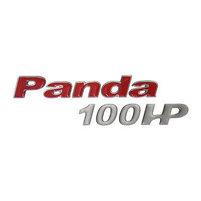 Adesivo In Resina Gel 3D Scritta Panda 100 Hp Emblema Auto Compatibile Con Fiat • 17€