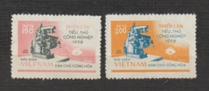 1958 Nordvietnam offizielle Briefmarken Handwerksmesse, Hanoi Scott # O23-O24 postfrisch - Bild 1 von 1