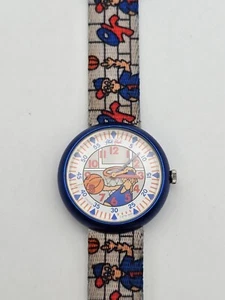 Vintage 1995 Flik Flak Kids Watch Swiss Quartz Monkey Basketball  Collectible  - Picture 1 of 10