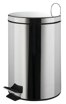 Mülleimer Abfalleimer Treteimer Müllsammler Kosmetikeimer Edelstahl 12 Liter - Bild 1 von 4