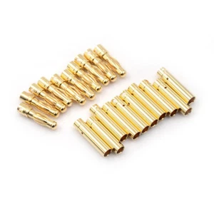 10Pair 4.0mm 4mm RC Battery Gold-plated Bullet Connector Banana Plug BDNS - Picture 1 of 6