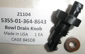 5355-01-364-8643 Drain Knob; Sediment Bowl Parker-Hannifin 21104 - Picture 1 of 1