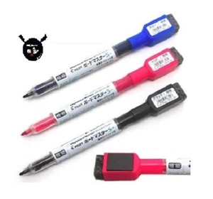 Pilot BOARD Master  Extra fine Whiteboard Marker with eraser  black&blue&red - Picture 1 of 2