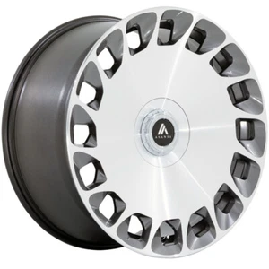 20x9 +35 Asanti AB045 Aristocrat 5x112,5x4.5 Platinum Machined Wheels (Set of 4) - Picture 1 of 3