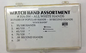 New Assortment of Watch Hands in White (Silver) Color - Picture 1 of 2