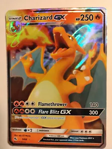 Pokemon TCG Charizard GX 9/68 Hidden Fates Ultra Rare Full Art NM - Picture 1 of 2