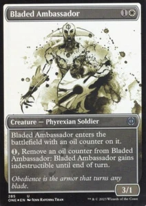 BLADED AMBASSADOR 285 SHOWCASE FOIL PHYREXIA: ALL WILL BE ONE MTG MAGIC NM - Picture 1 of 1