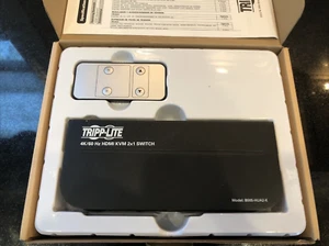 Eaton Tripp Lite Series 2-Port 4K 60HZ HDMI/USB KVM Switch B005-HUA2-K & Remote - Afbeelding 1 van 3