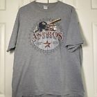 Vintage Houston Astros 2005 National League Champions T Shirt Large XL gray