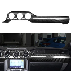 Guarnizione presa aria cruscotto fibra di carbonio 3 fori per Ford Mustang 15-23 16 17 - Foto 1 di 9