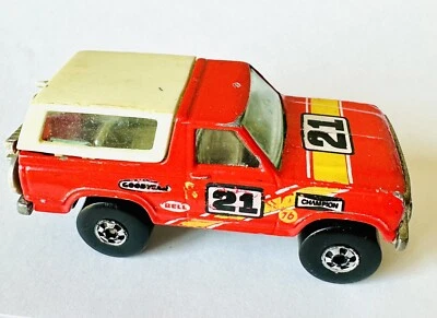 Ford Bronco 1980 Malasia Blackwall rojo/blanco Hot Wheels #21 Foto 1 de 4