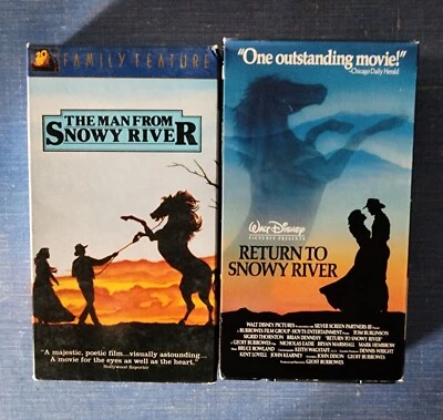 The Man From Snowy River and Return to Snowy River VHS Lot - Image 1 of 4