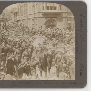 Gun Carriage Officers of the Guards Military Excelsior Stereoview - Picture 1 of 4