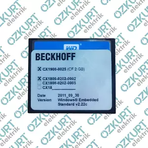 BECKHOFF CX1900-0025 COMPACT FLASH CARD CX1900 0025 BECKHOFF MEMORY CARD - Picture 1 of 2