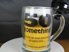 New Happy 50 Something Birthday Half Paint Glass Mug/Tankard With Bell Attached