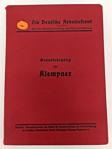 Amt für Berufserziehung und Betriebsführung Klempner 2WK 2WW Deutschland Antik - Bild 1 von 13