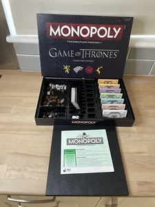 MONOPOLY GAME OF THRONES EDIZIONE DA COLLEZIONE 100% Completo - Foto 1 di 5