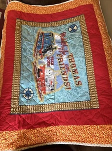 NEW Thomas, The Train (Baseball Backing) Quilt Homemade Blanket Handmade 65 x54 - Picture 1 of 9