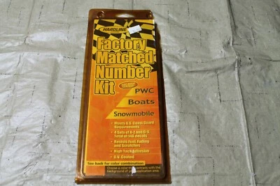 NOS Hardline Factory Matched Number Kit Decals RYL/GLD - Image 1 of 4