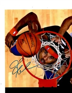 NEW YORK KNICKS QUENTIN RICHARDSON SIGNED UNDER HOOP 8X10 - Picture 1 of 1