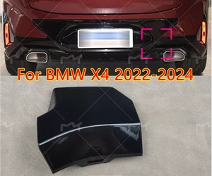 For BMW X4 G02 2022-2024 2025 Black Rear Bumper Tow Hook Cover Cap Trim Replace - Picture 1 of 1