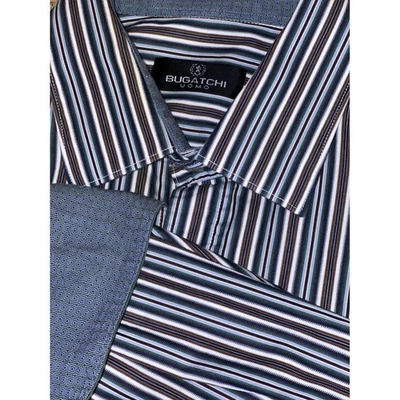 Camisa de vestir Bugatchi Uomo XXL para hombre a rayas manga larga con botones Foto 1 de 4