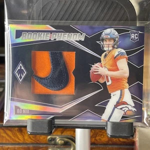 2024 Bo Nix Panini Phoenix ROOKIE PHENOM Nike Swoosh Patch 1/3 RC # RPJ-BNX - Picture 1 of 12